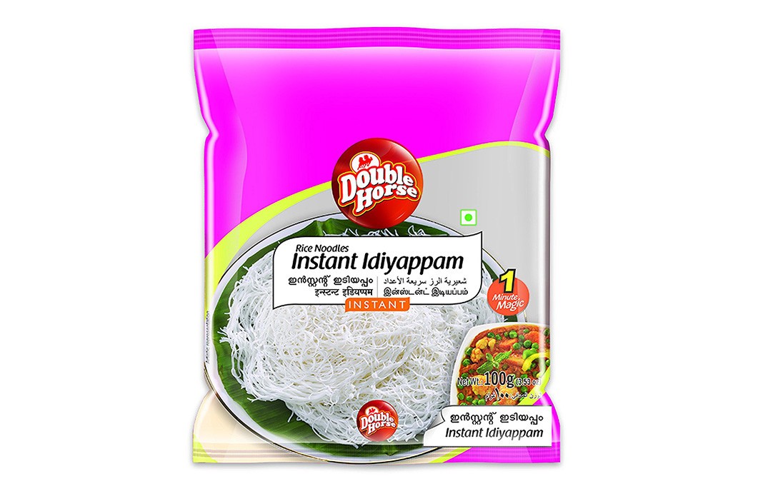 Double Horse Rice Noodles Instant Idiyappam   Pack  100 grams